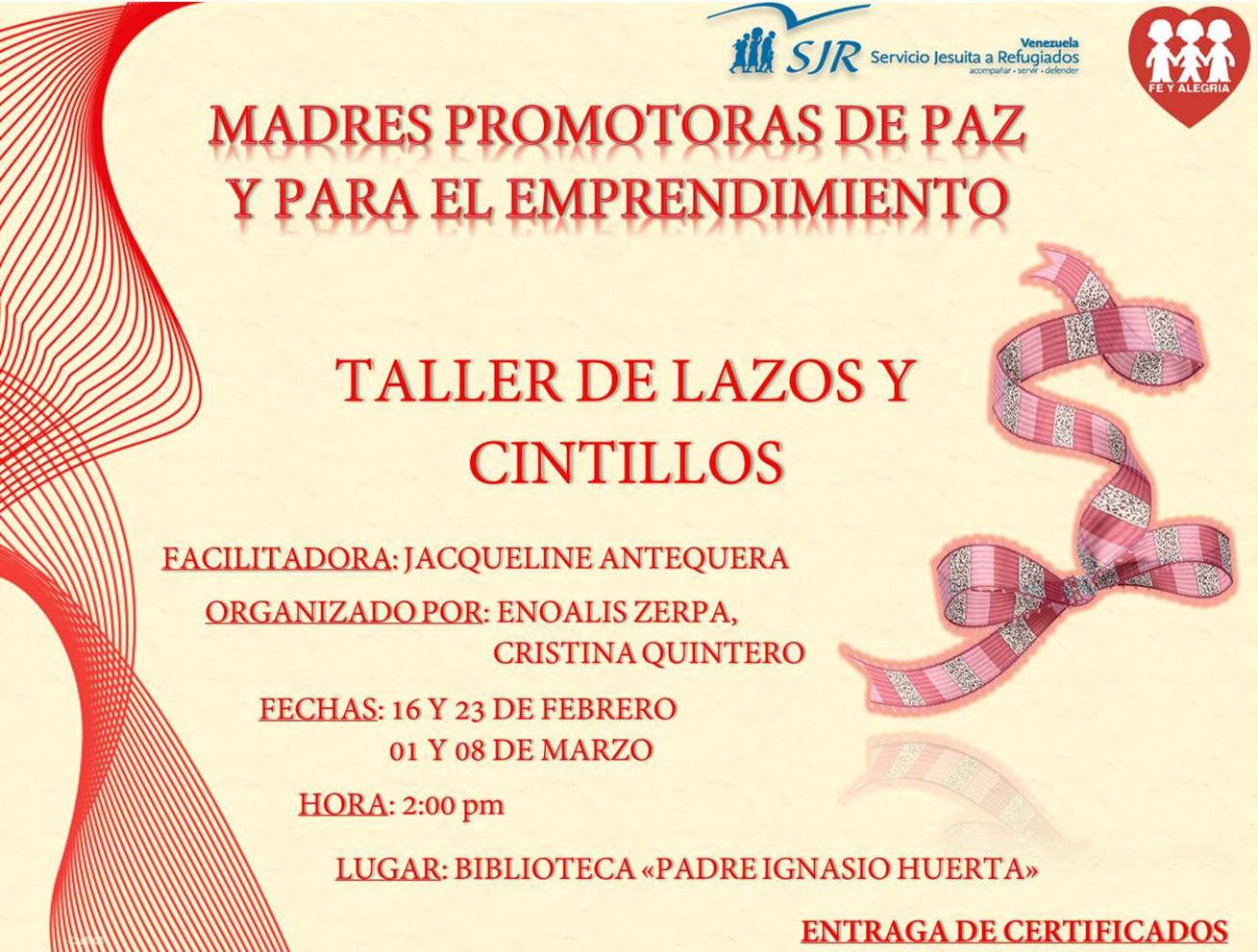 Taller de lazos y cintillos