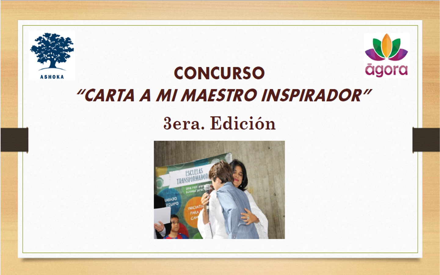 Concurso «Carta a mi Maestro Inspirador»
